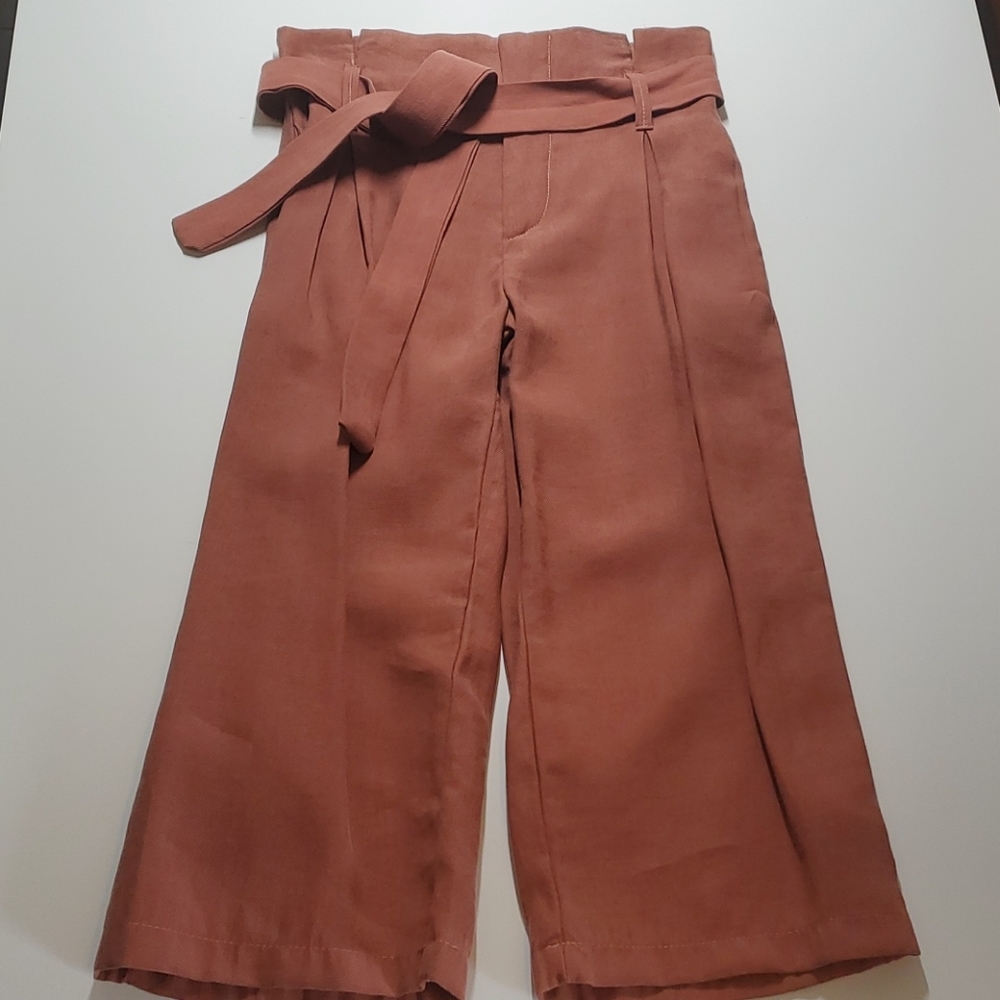 Zara kids high waisted  straight legged pants